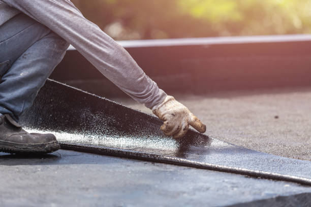 Professional Waterproofing technician working in Brecksville, OH